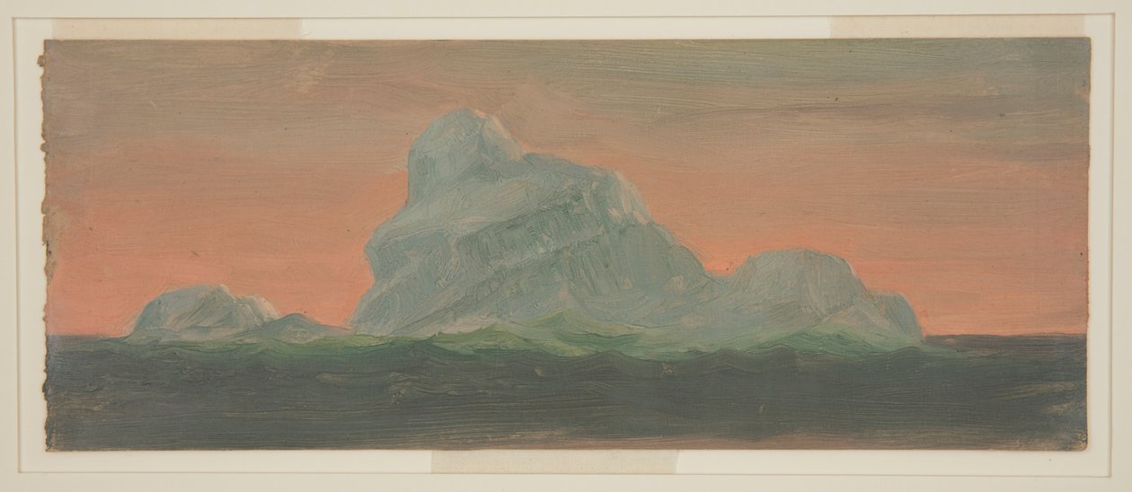 Akşam Gökyüzüne Karşı Buzdağı by Frederic Edwin Church