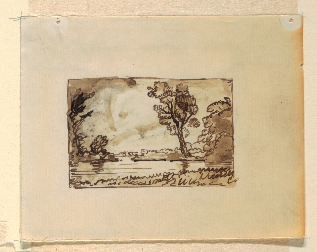 ile Hayali Manzara by Frederic Edwin Church