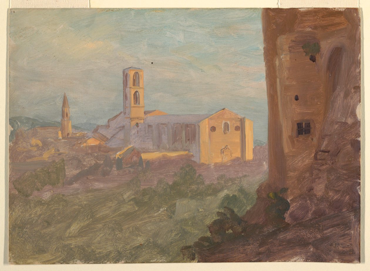 İtalyan veya İsviçre Kasabası by Frederic Edwin Church