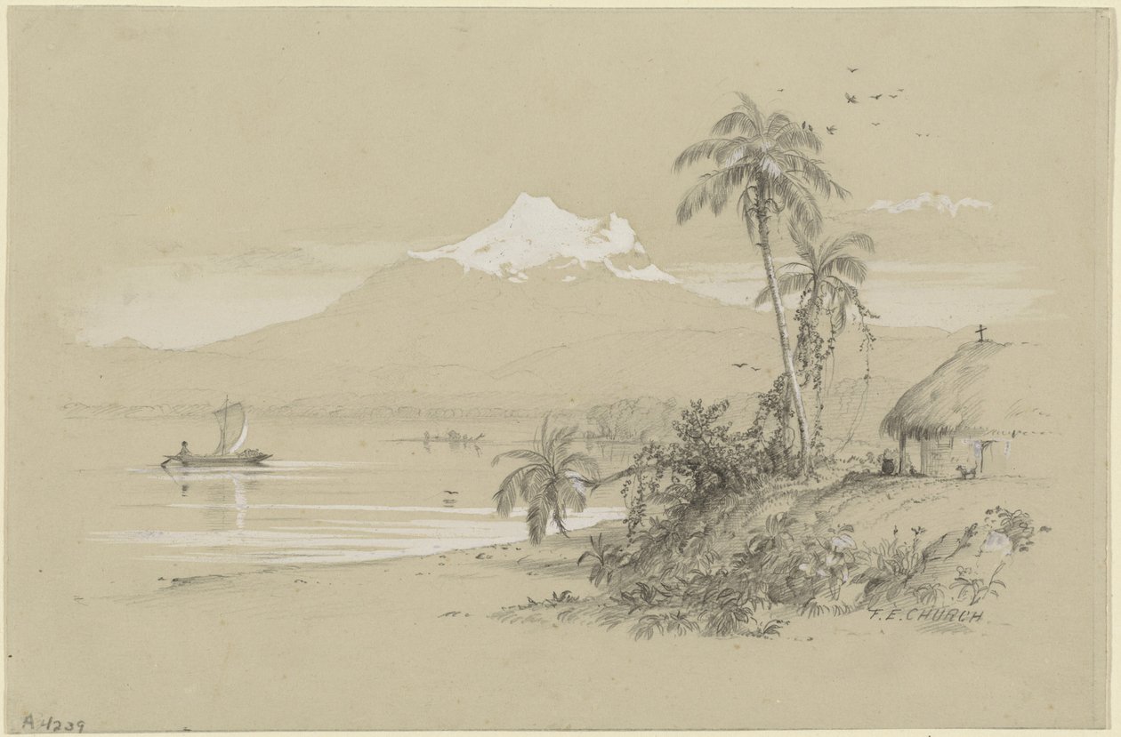 Magdalena Nehri, Yeni Granada, Ekvador by Frederic Edwin Church