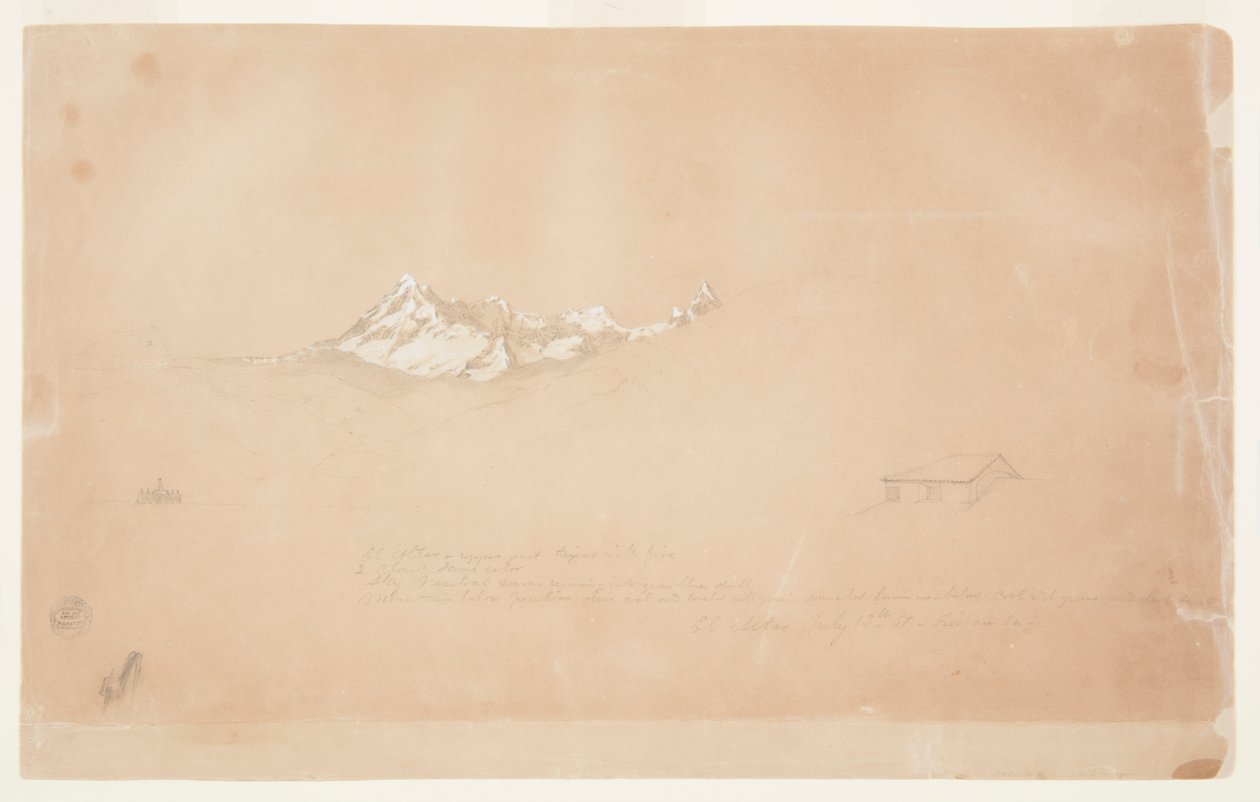 Altar Dağı, Ekvador, sho by Frederic Edwin Church