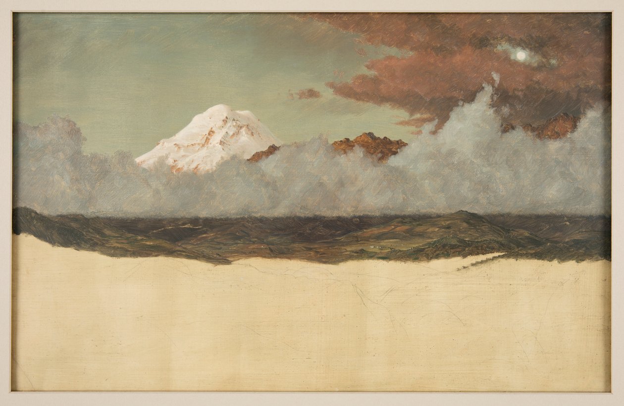 Yükselen Sis ve Bulutların Arasında Chimborazo Dağı by Frederic Edwin Church