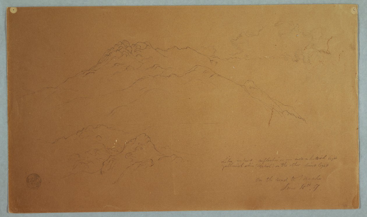 Mocho, Ekvador Yolunda Dağ Manzarası by Frederic Edwin Church