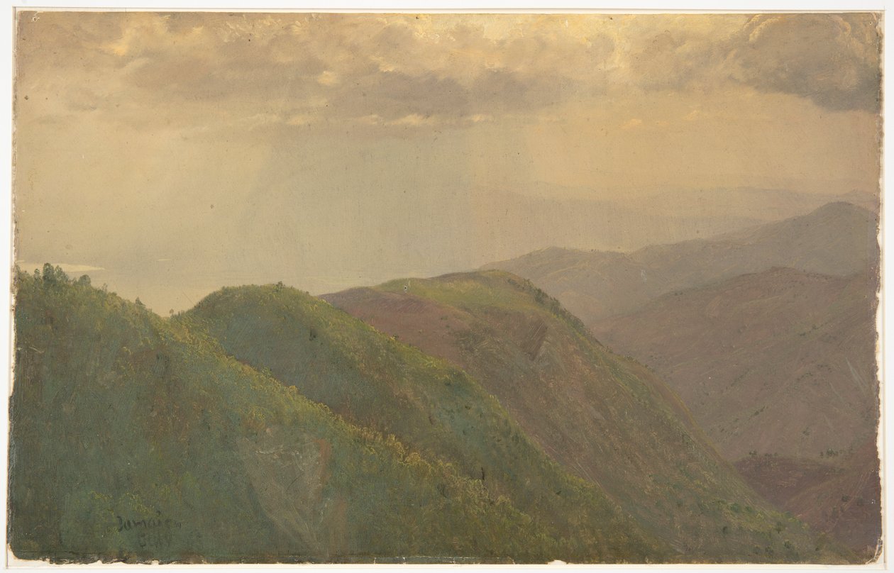 Jamaika sınırlarındaki Dağlar by Frederic Edwin Church