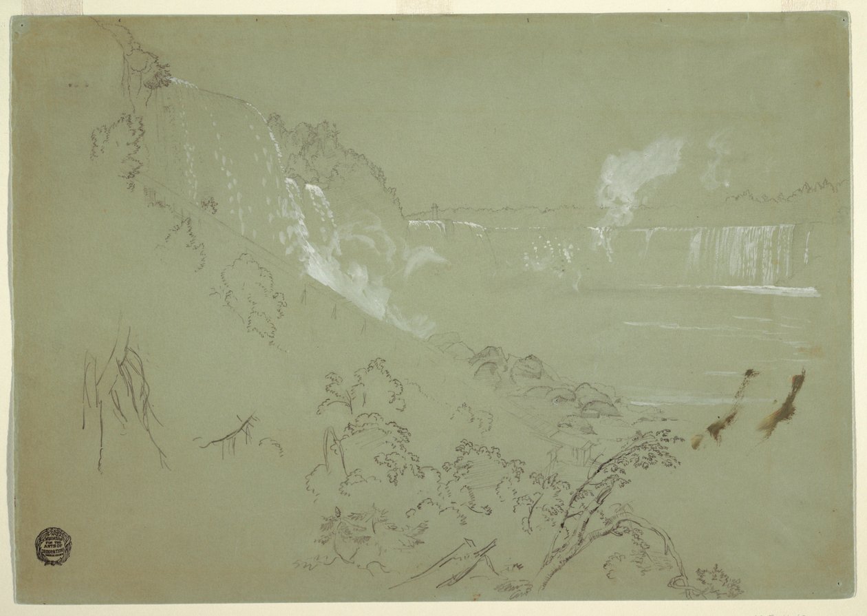 Prospect Point Üssünden Niagara Şelalesi by Frederic Edwin Church