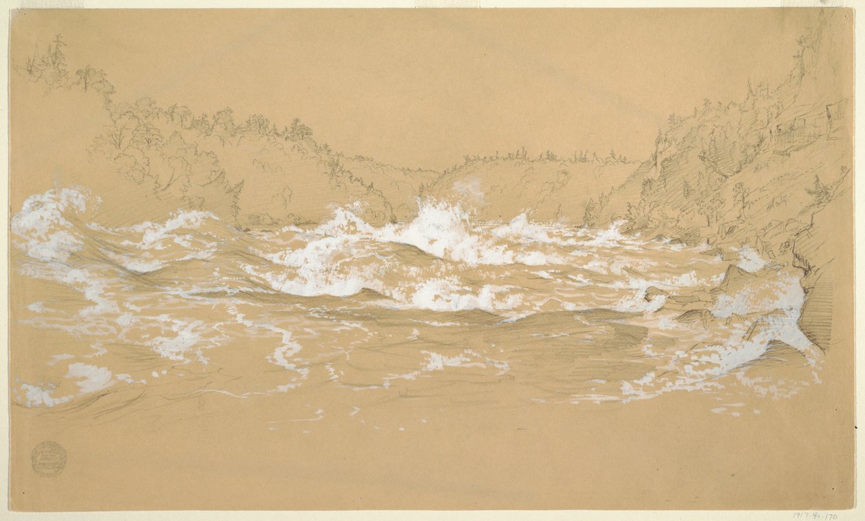 Niagara Nehri Geçidi by Frederic Edwin Church