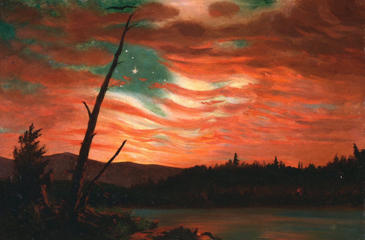 Gökyüzündeki Bayrağımız by Frederic Edwin Church