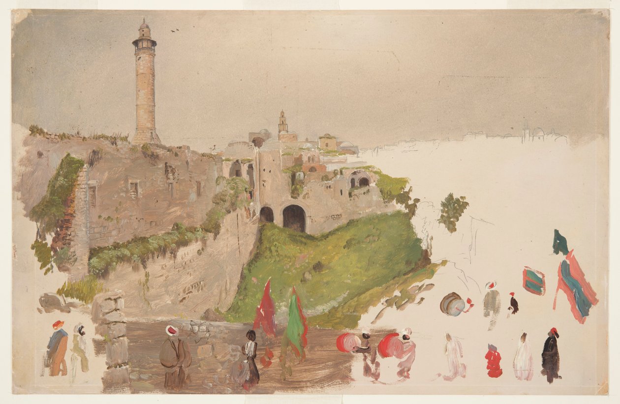 Şehre Giren Geçit Töreni, Jaffa by Frederic Edwin Church
