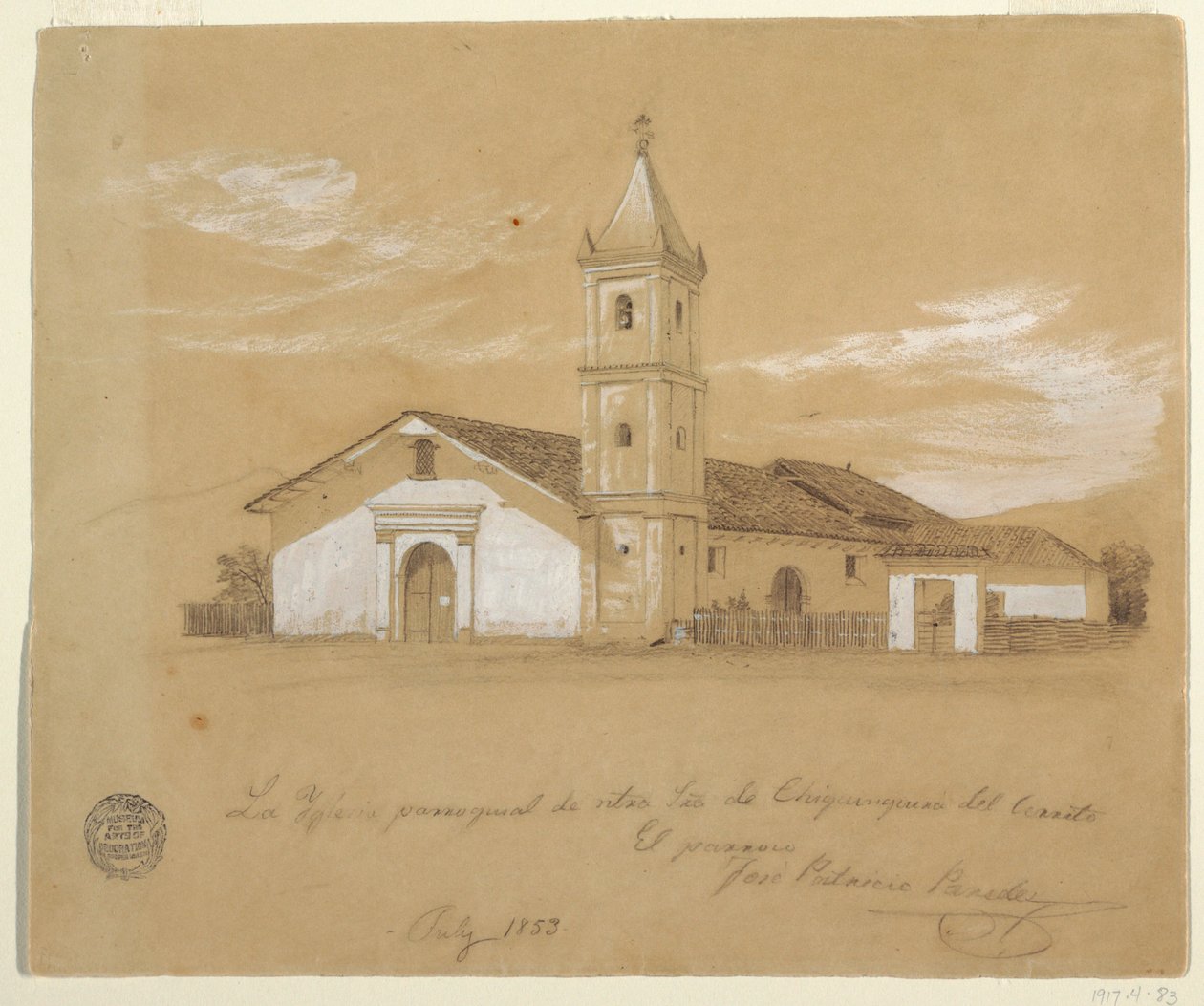 Chiquinquira del Cerrito Our Lady of Parish Kilisesi, Chiquinquira, Kolombiya by Frederic Edwin Church