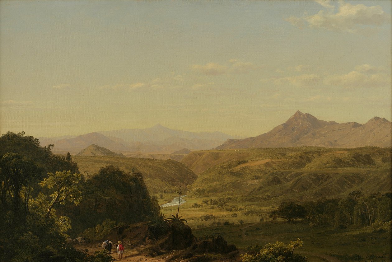 And Dağları Arasında Sahne, 1854 by Frederic Edwin Church