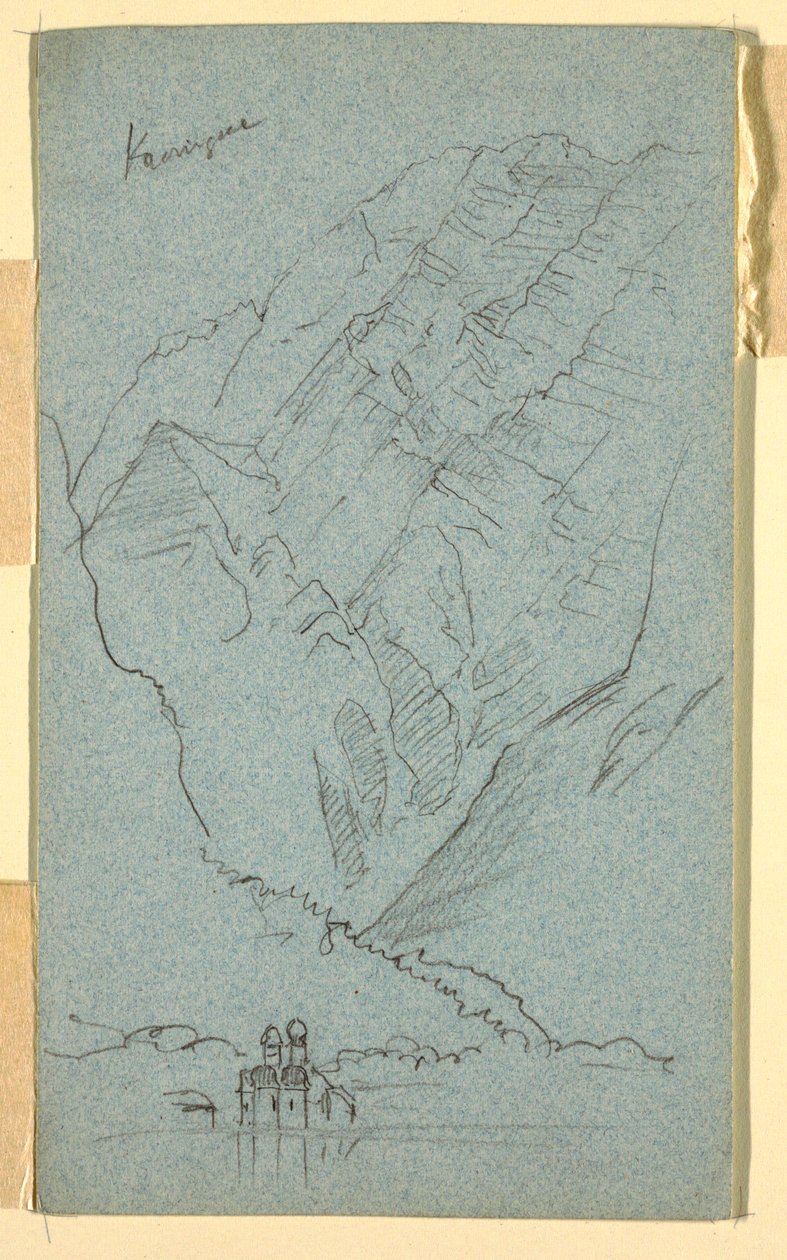 Königssee kıyısı, B by Frederic Edwin Church