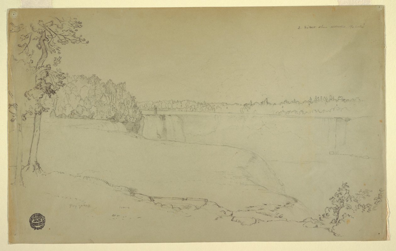 Çalışmalar. Niagara Şelalesi. by Frederic Edwin Church