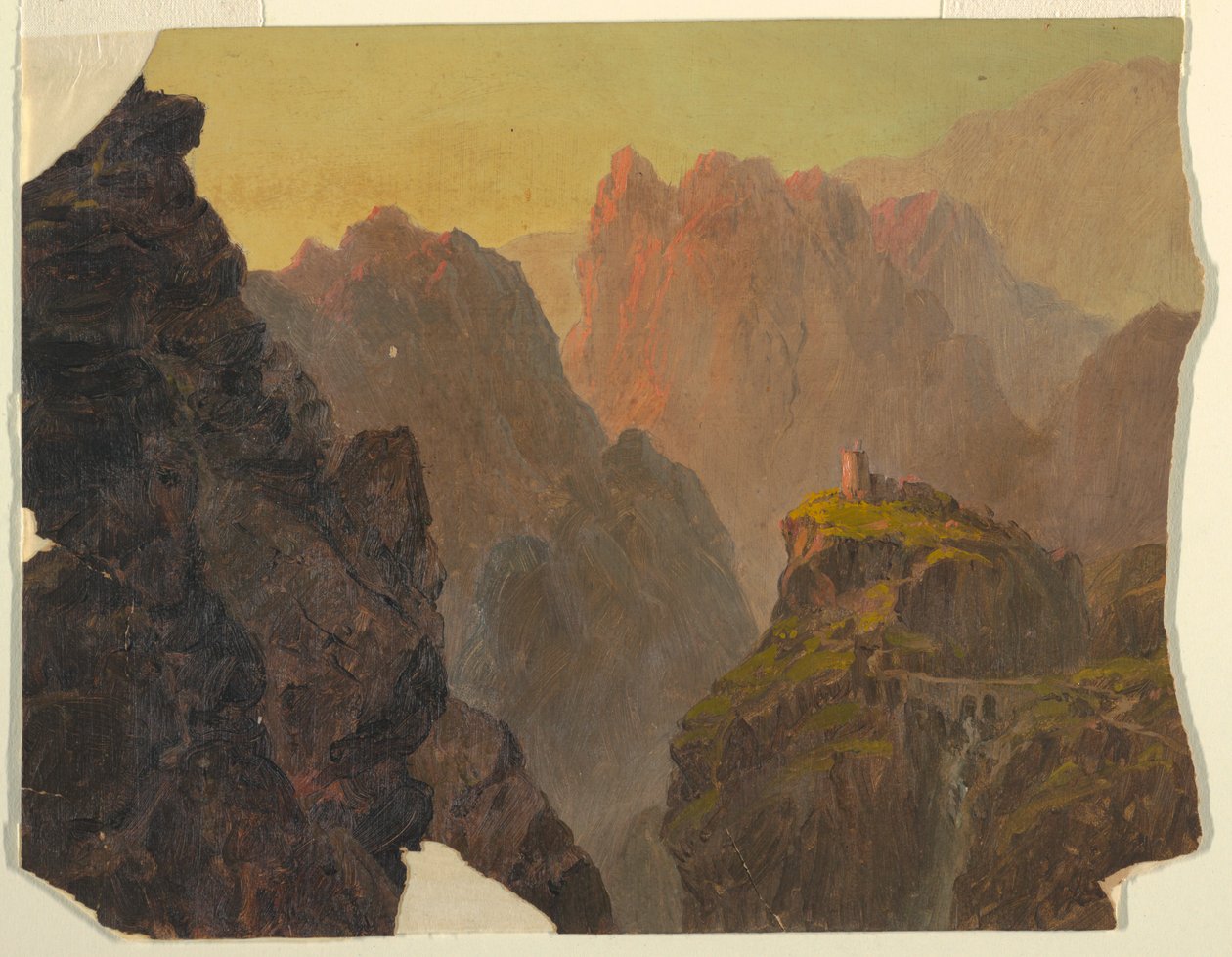 Hayali S. Amerikan Manzarasından Çalışma by Frederic Edwin Church