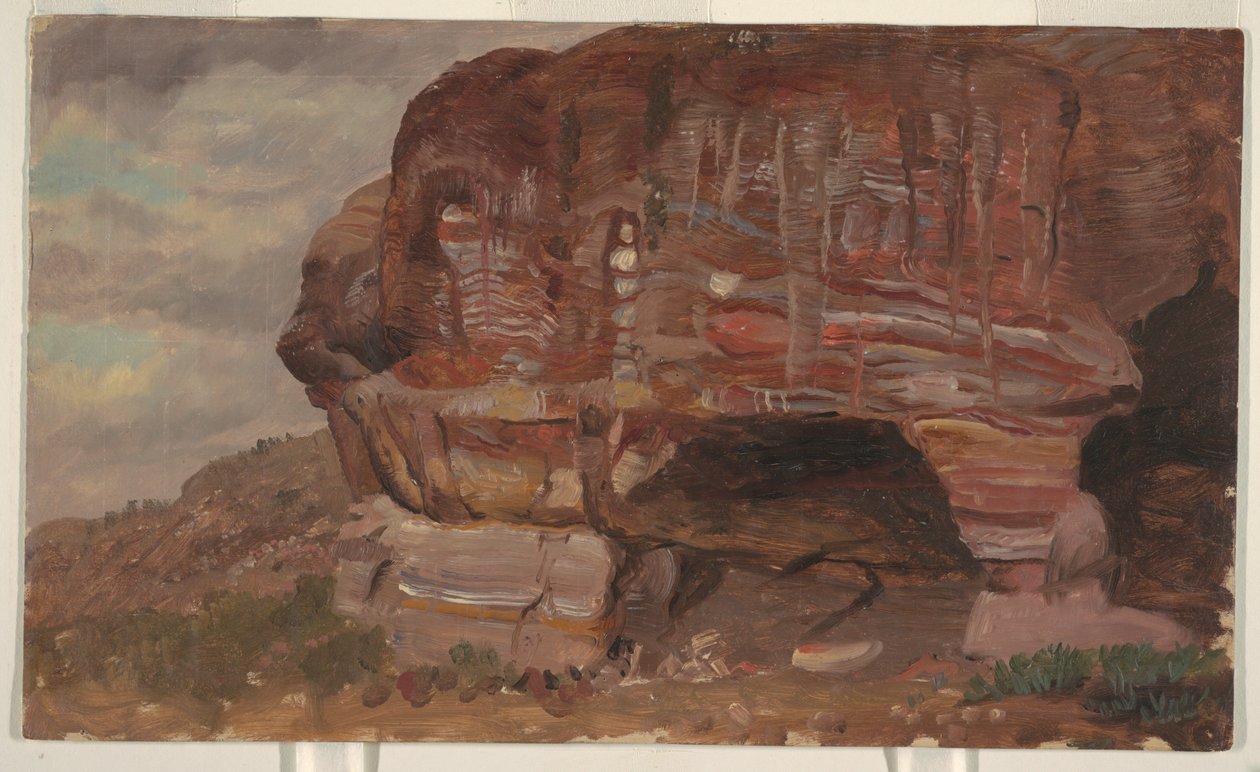 Zoomorfik Kaya Çalışması, Petra by Frederic Edwin Church