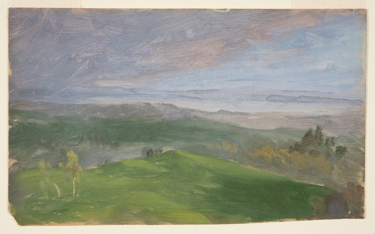 Yaz Görünümü, Hudson Vadisi, New York by Frederic Edwin Church