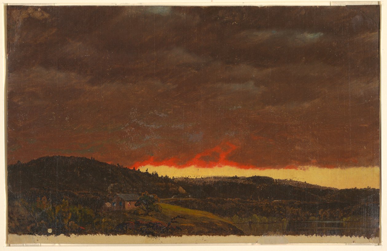 Gün Batımı, Hudson Vadisi by Frederic Edwin Church