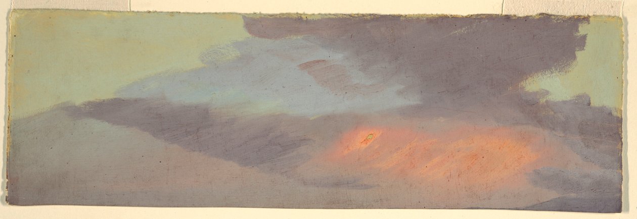 Gün batımı bulut çalışması by Frederic Edwin Church