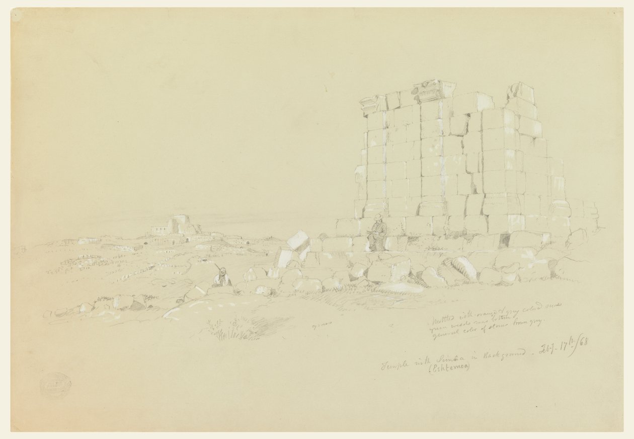 Uzakta Semua [bugünkü as-Samu] ile Tapınak by Frederic Edwin Church