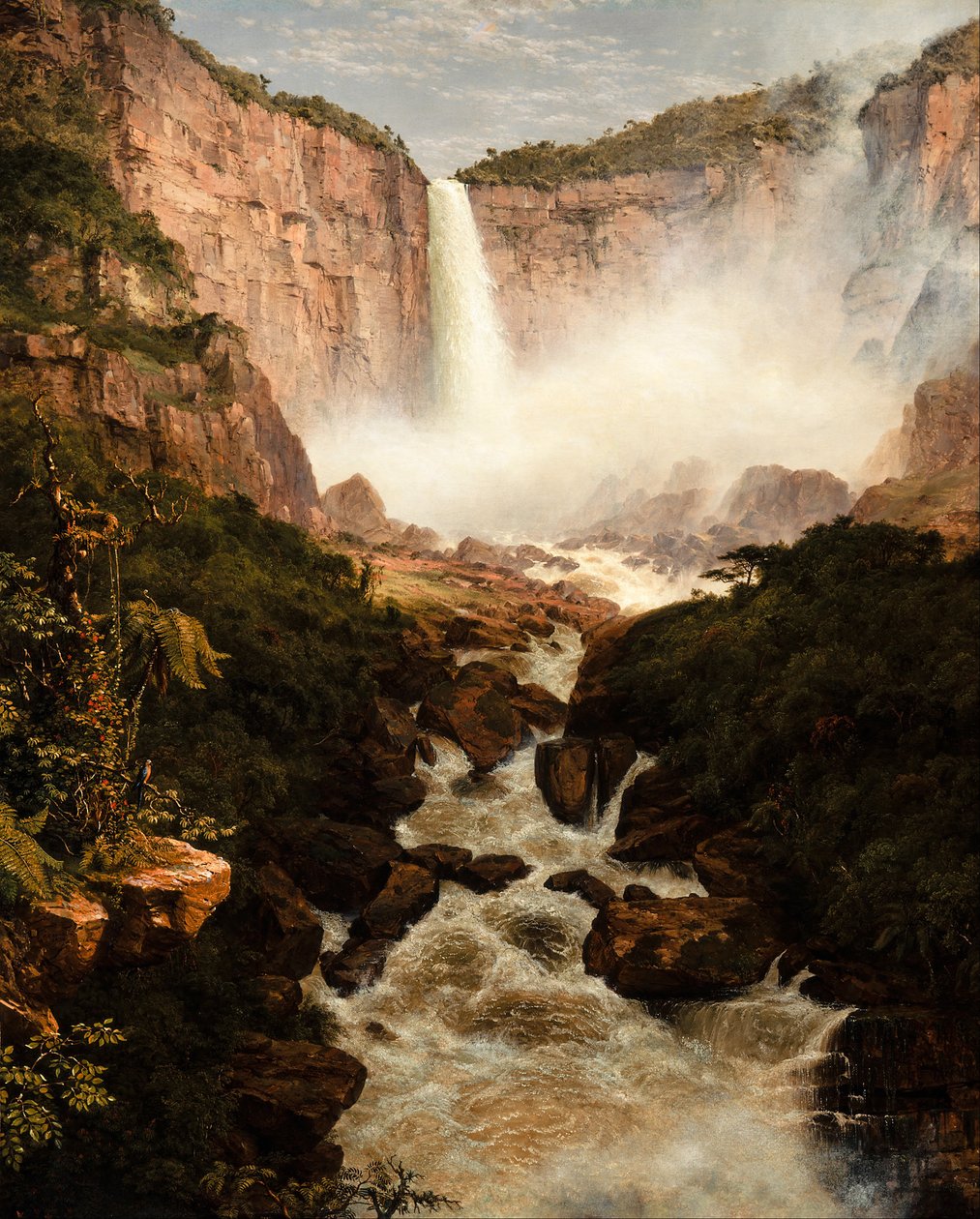 Bogota, New Granada yakınlarındaki Tequendama Şelaleleri by Frederic Edwin Church