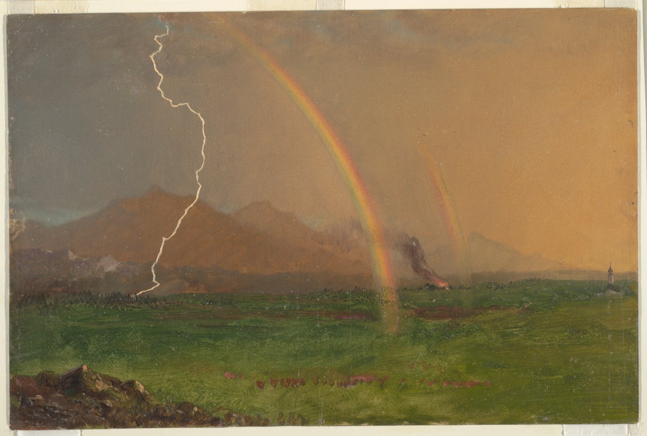 Alplerde Fırtına by Frederic Edwin Church