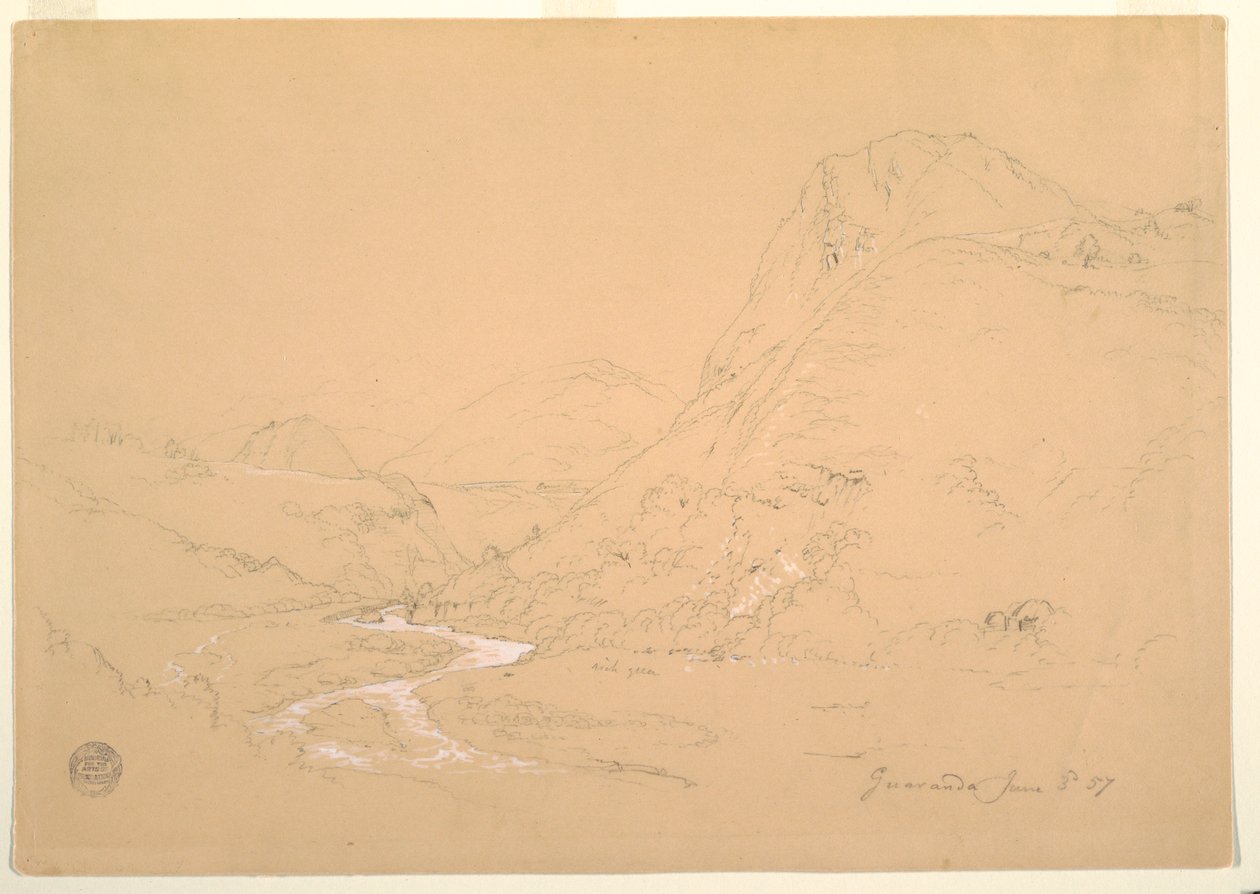 Guaranda Yakınlarındaki Vadi by Frederic Edwin Church