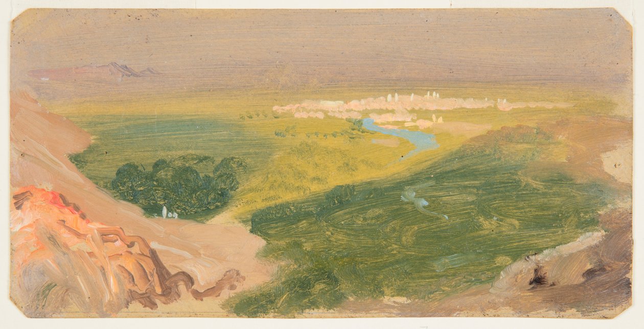 Şam'a Doğru Görünüm, Suriye by Frederic Edwin Church