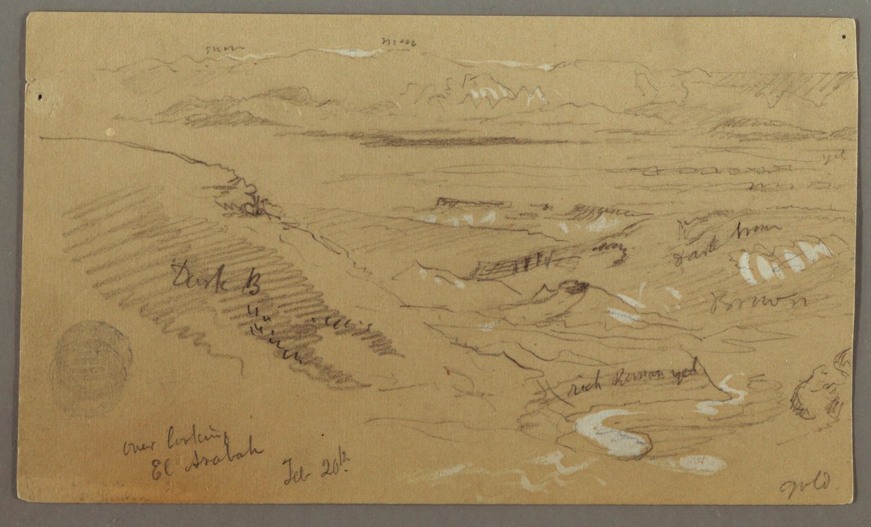Wady el-Arabah genelinde Görüntüle by Frederic Edwin Church