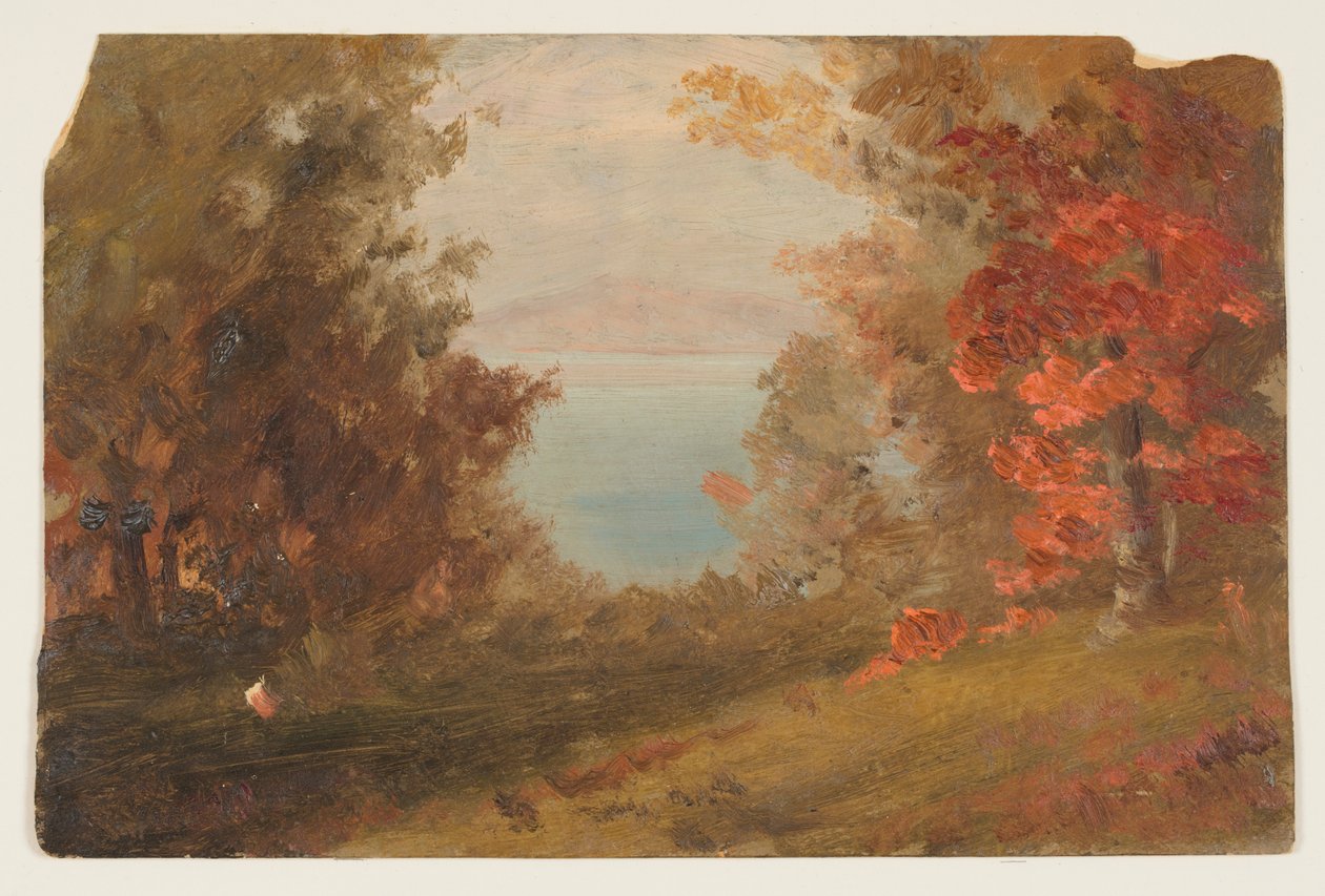 sonbaharda ormanlık sahne by Frederic Edwin Church