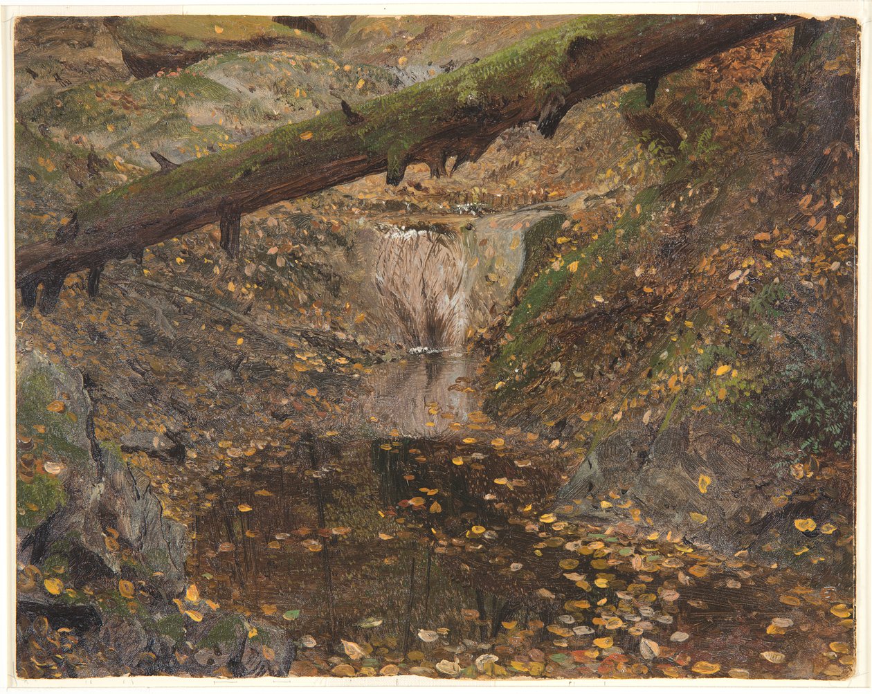 Woodland Stream, muhtemelen Mt. Desert, Maine by Frederic Edwin Church