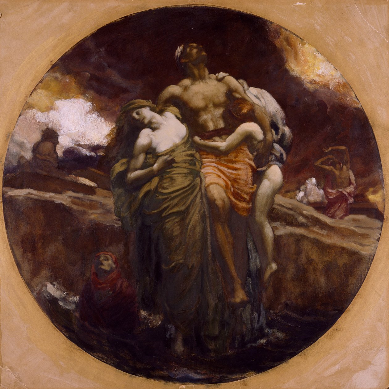Ve Deniz, İçinde Bulunan Ölüleri Verdi by Frederic Leighton