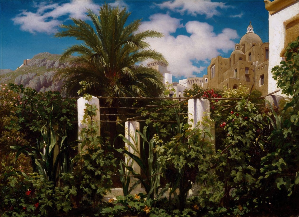 Hanın Bahçesi, Capri, 1859. by Frederic Leighton