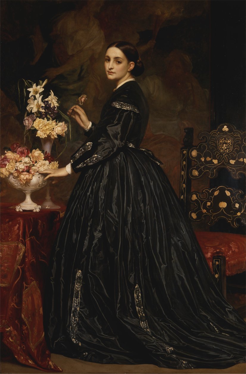 Bayan James Guthrie [1866, Royal Academy of Arts, Londra, sergi kataloğu] by Frederic Leighton