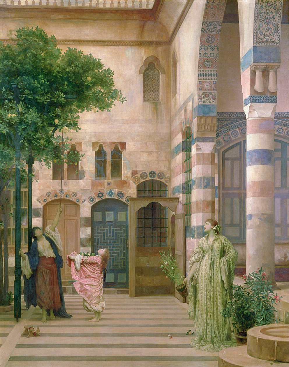 Eski Şam, Yahudi Mahallesi veya Limon Toplama, c.1873-74 by Frederic Leighton