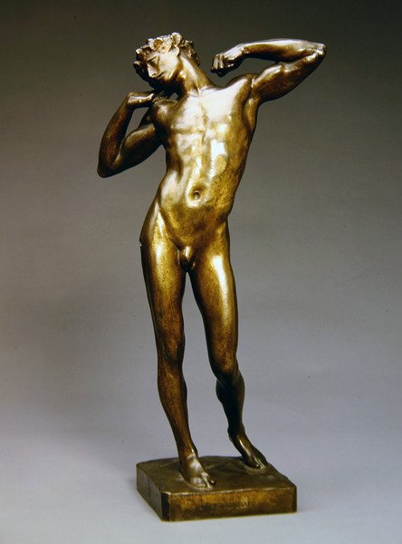 Sluggard (bronz) by Frederic Leighton