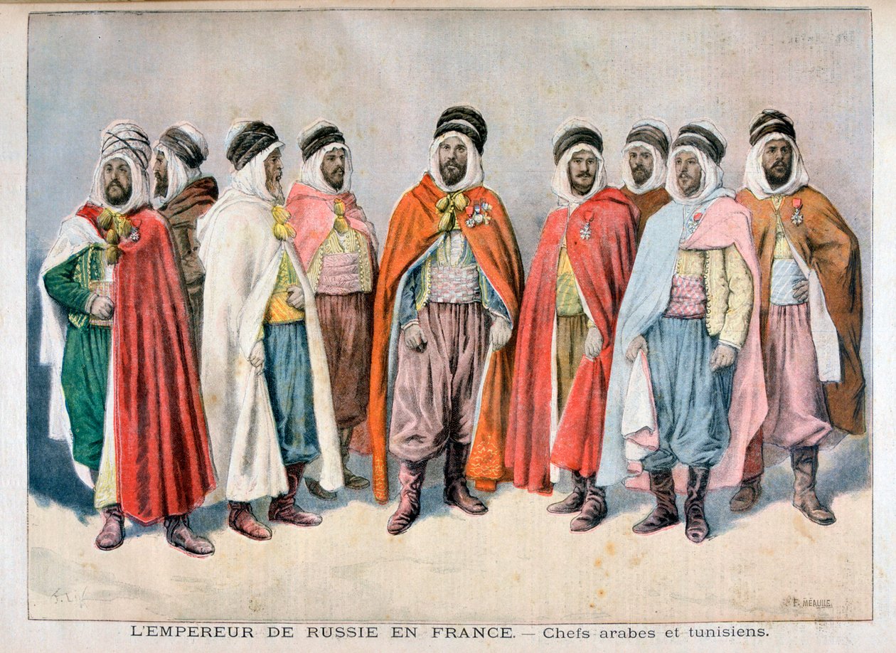 Arap ve Tunuslu şefler, 1896 by Frederic Lix