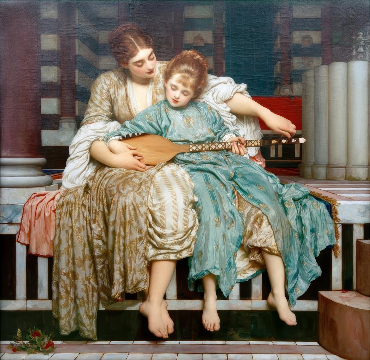 müzik dersi by Frederic Lord Leighton