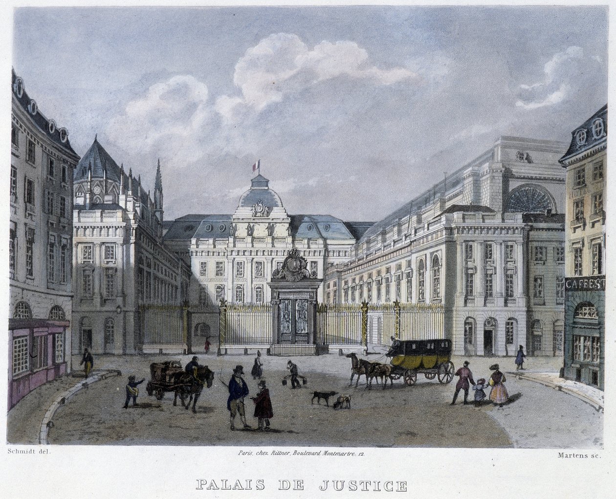 Adalet Sarayı - Martens tarafından “”Paris 1832