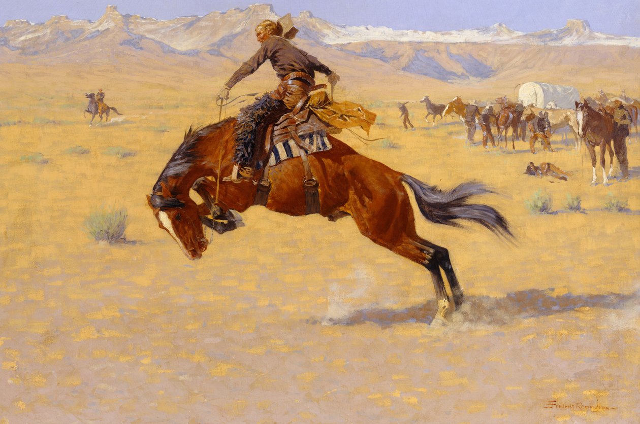 Menzilde Soğuk Bir Sabah, c.1904 by Frederic Remington