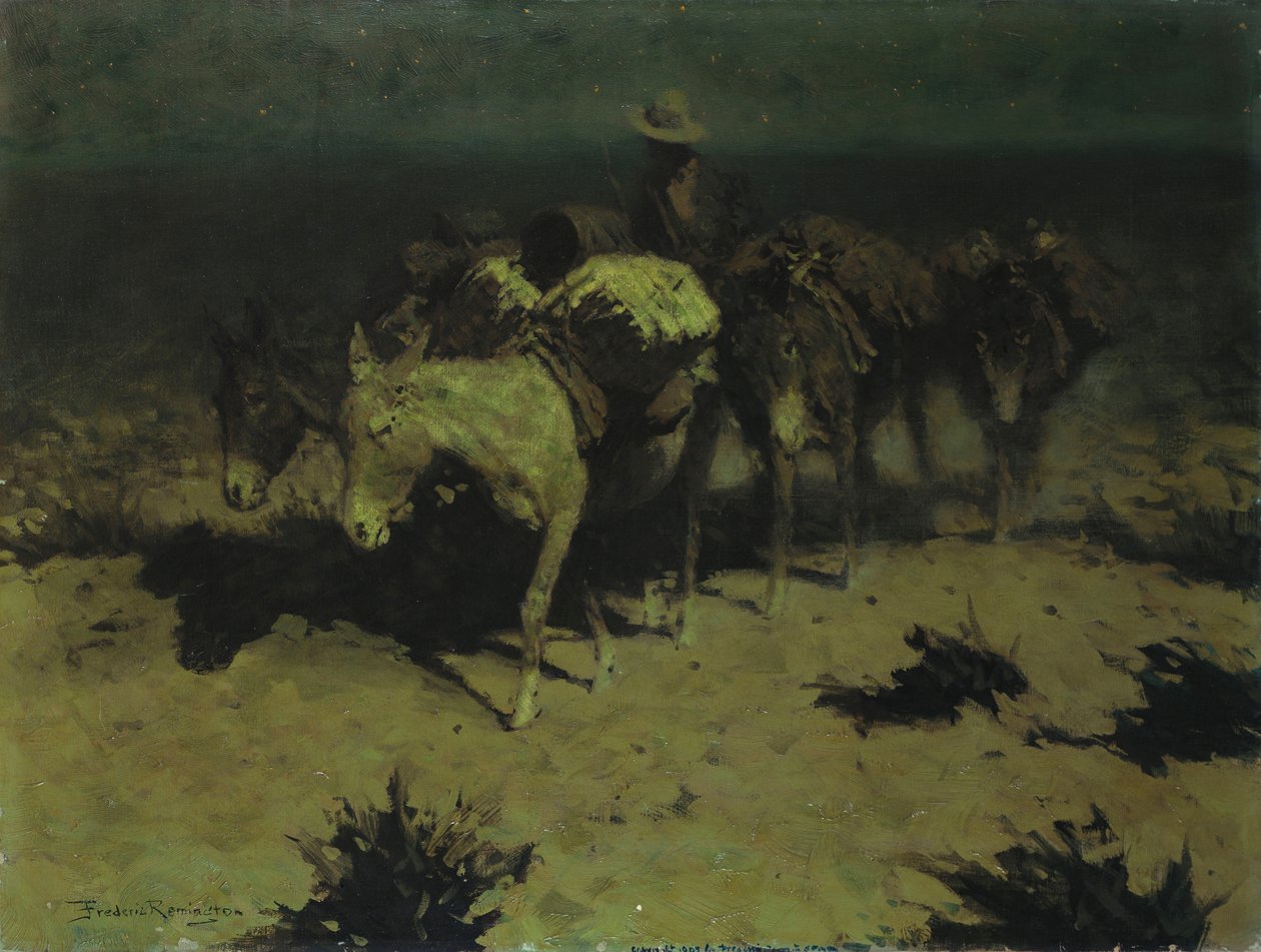 Bir Paket Tren, 1909 by Frederic Remington