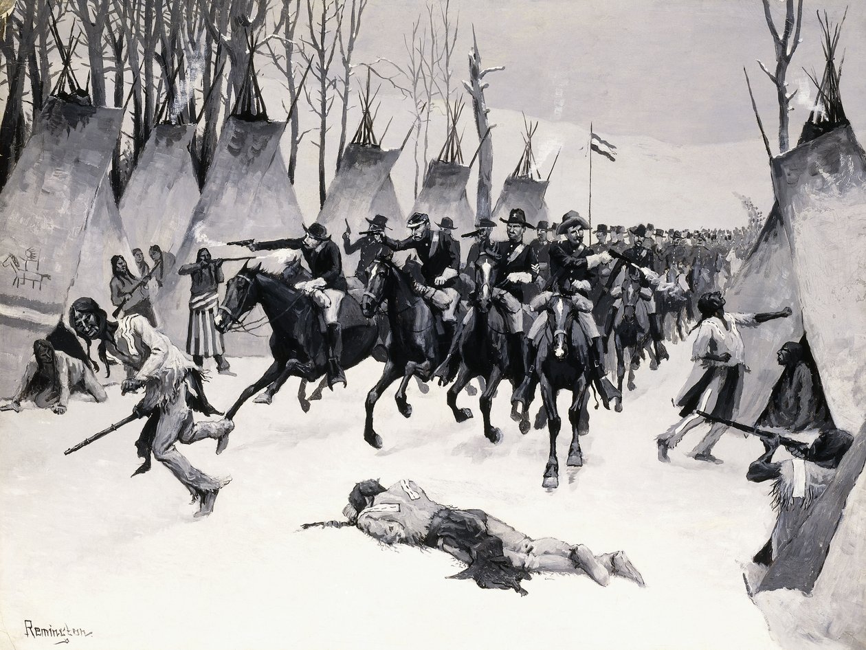 Washita Savaşı by Frederic Remington