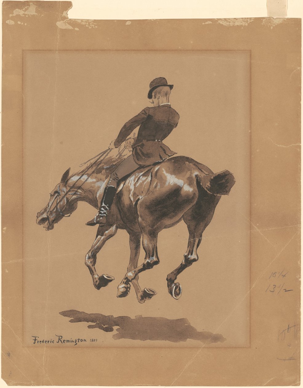Bridle Yolunda, Central Park, New York by Frederic Remington