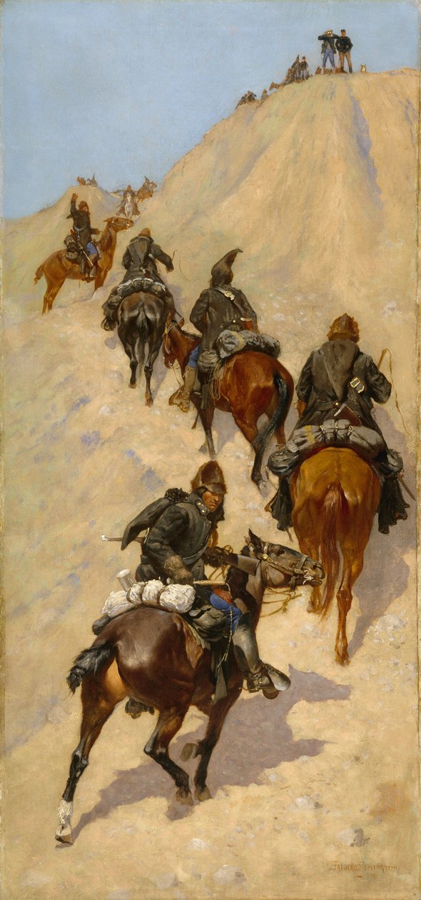 Dağa Tırmanan İzciler, 1891 by Frederic Remington