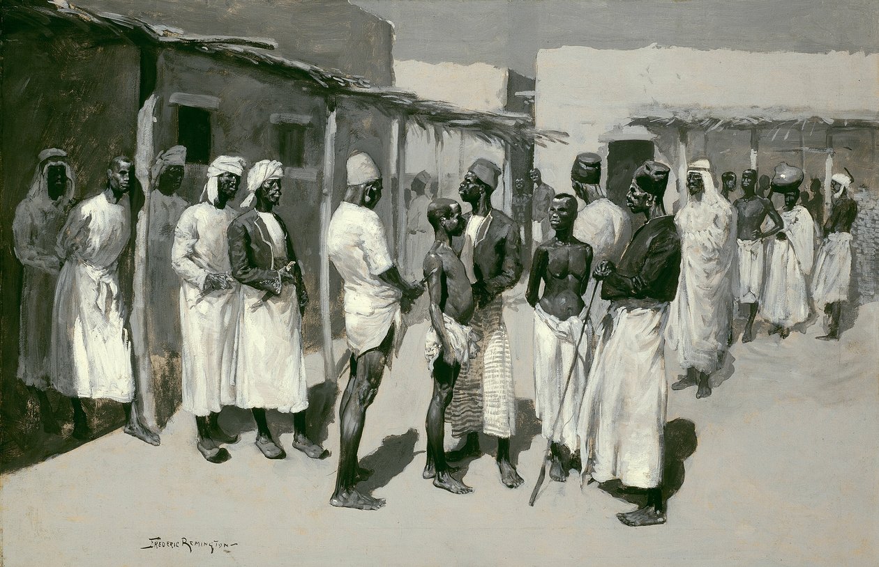 Köle Pazarı by Frederic Remington