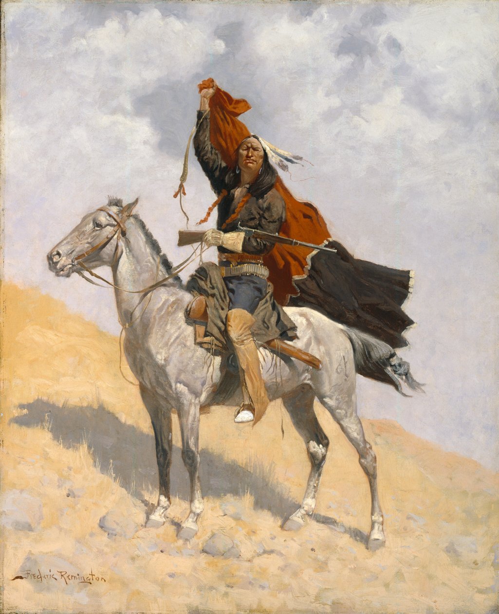 Battaniye Sinyali, c.1896 by Frederic Remington