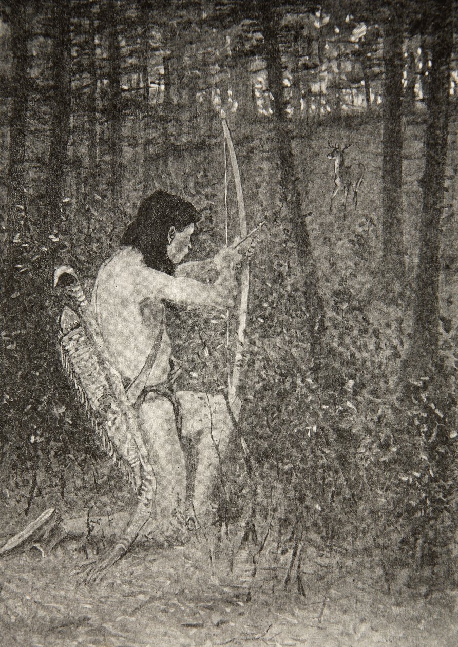 Ardından, bir diz ayaklanması üzerine, Hiawatha, Henry Wadsworth Longfellow (1807-82) tarafından yazılan The Song of Hiawatha