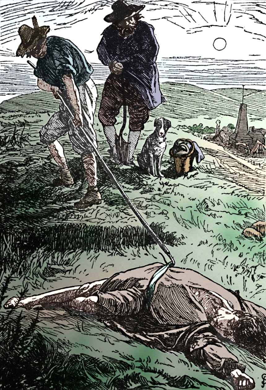 Veba Defoe Tarihinden bir çizim, 1862, 1923 by Frederic Shields