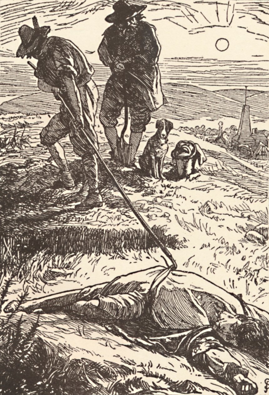 Veba Defoe Tarihinden bir çizim, 1862, 1923 by Frederic Shields