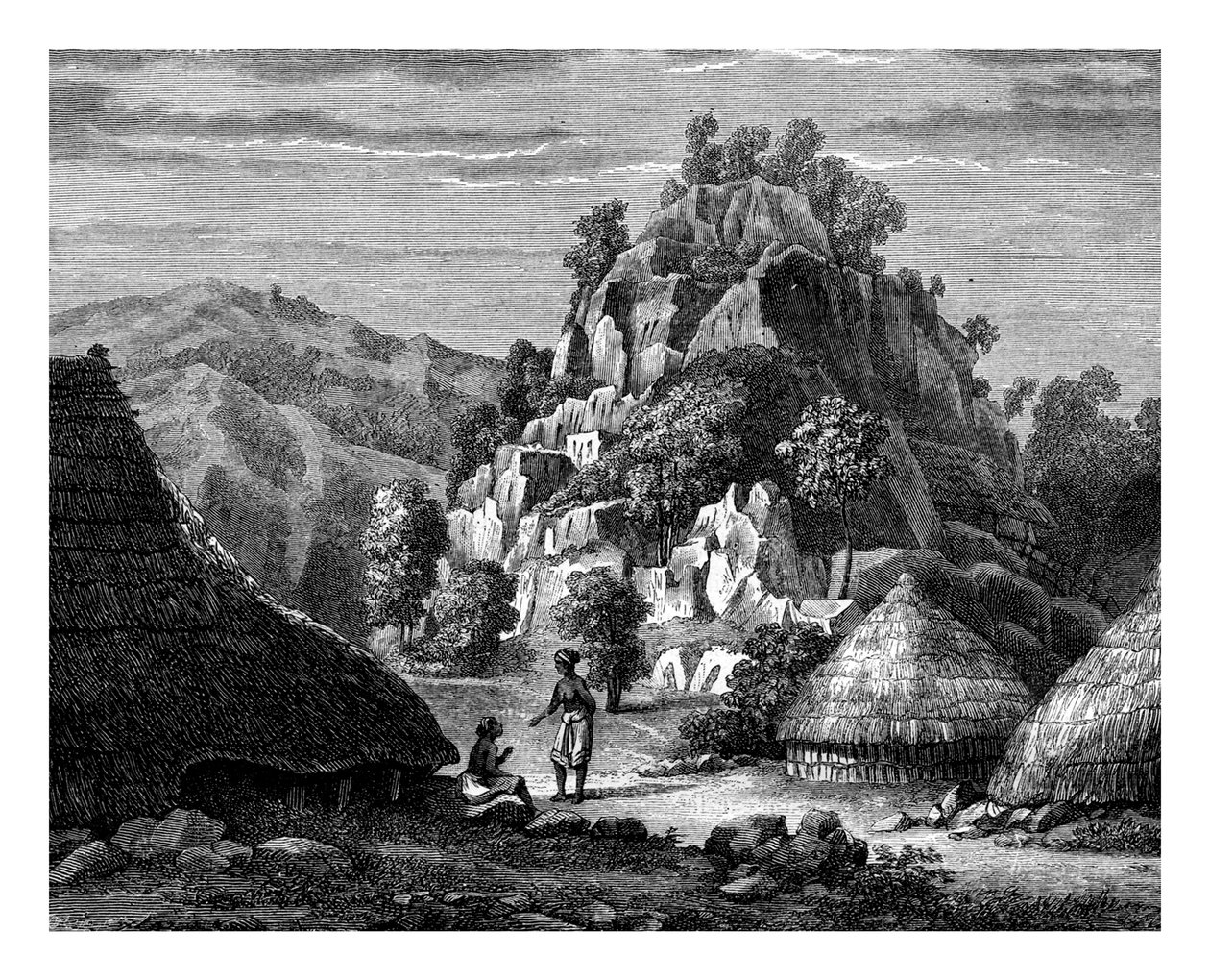 Timor Adası manzarası, 19. yüzyıl. by Frederic Sorrieu