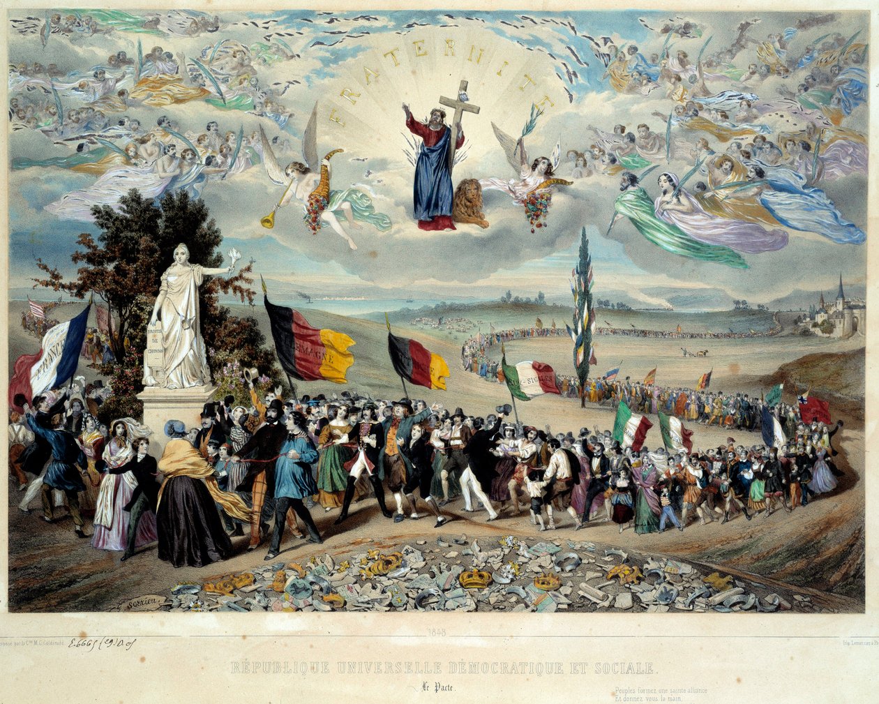 Evrensel Demokratik ve Sosyal Cumhuriyet by Frederic Sorrieu