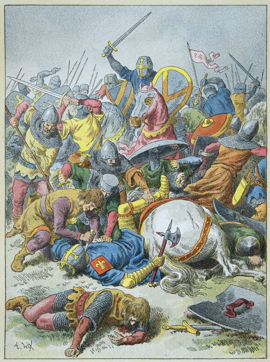 1214 yılında Bouvines Savaşı